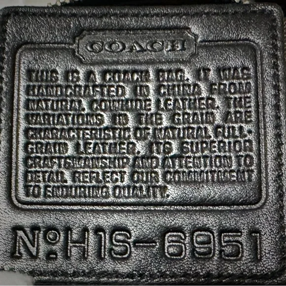 Vintage Y2K Coach Black soft Leather hobo shoulder bag 2001 years ❌70% OFF SALE❌ - Picture 6 of 17